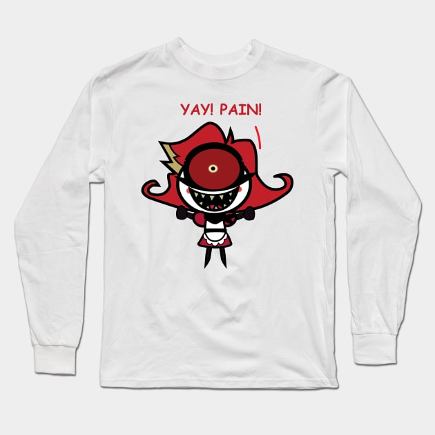 Nifty -"YAY PAIN!" Long Sleeve T-Shirt by Alouna